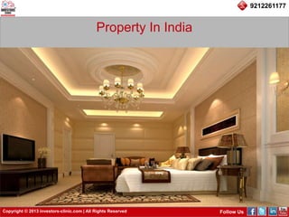 Copyright © 2013 investors-clinic.com | All Rights Reserved Follow Us
9212261177
Property In India
 
