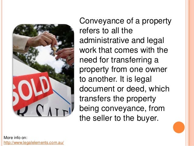 conveyance of property to a trust