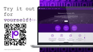 Try it out
for
yourself!
developer.precisely.
com
Simplifying Risk Management
 