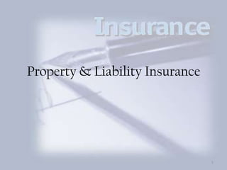Property & Liability Insurance 1 