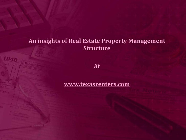 Real Estate Property Management Structure