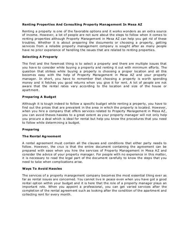 Chandler Property Management