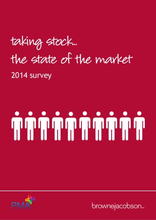 taking stock... 
the state of the market 
2014 survey  