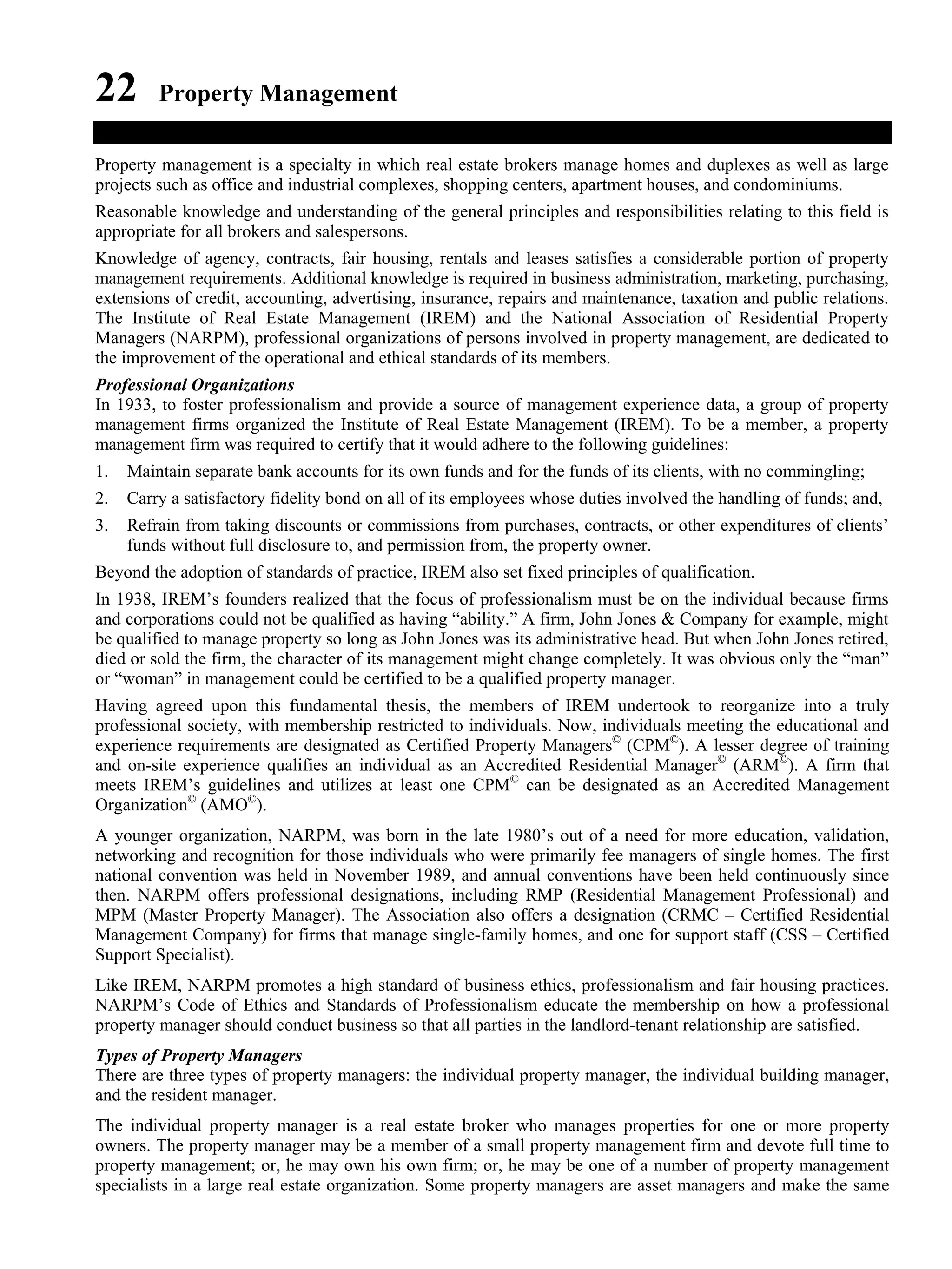 PROPERTY MANAGEMENT | PDF