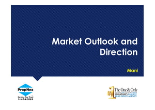 Market Outlook and
Direction
Mani
Market Outlook and
Direction
Mani
 