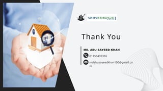 Gerente General
Thank You
mdabusayeedkhan100@gmail.co
m
01750435316
MD. ABU SAYEED KHAN
 