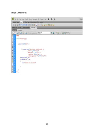 27
Insert Operation :
 