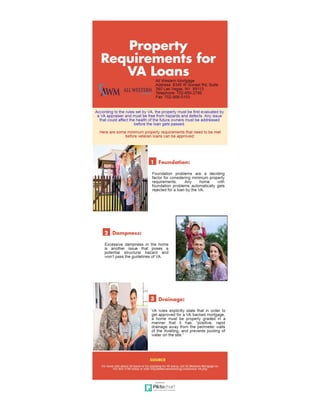 Property requirements for va loans