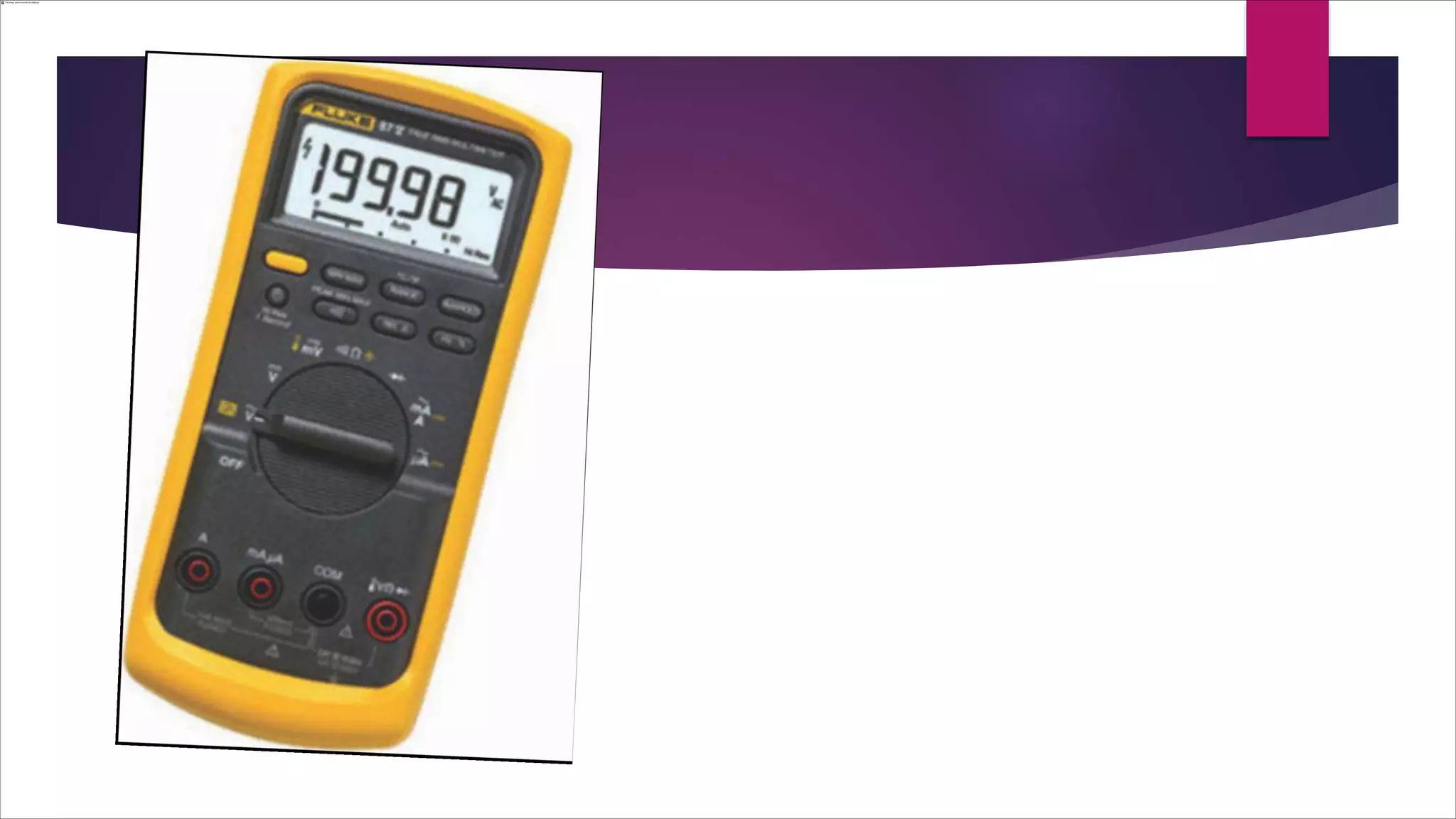 Digital multimeter
 