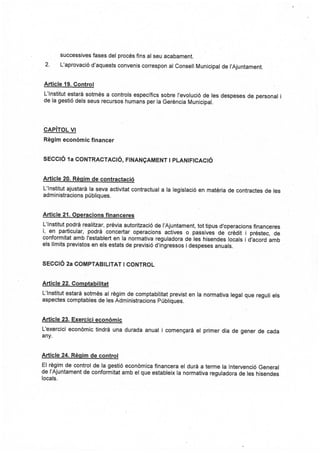 Nova proposta d'estatuts a 5 de febrer