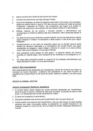 Nova proposta d'estatuts a 5 de febrer