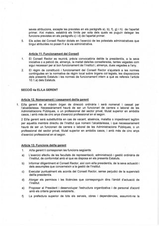 Nova proposta d'estatuts a 5 de febrer