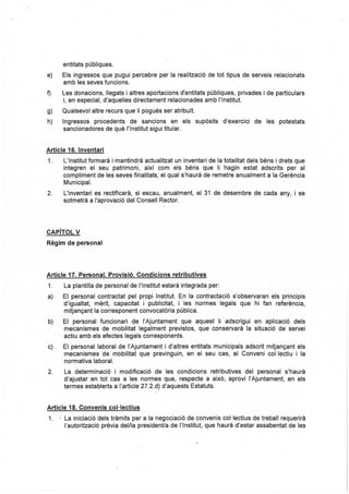 Nova proposta d'estatuts a 5 de febrer