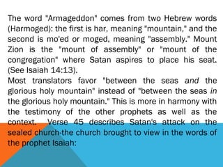 (No authentic Seventh-day Adventist could
accept such a preposition. In past ages
myriads of God’s faithful people died
because they believed in adult believers’
baptism by complete immersion, following
in the footsteps of their Saviour, and
because they held infant baptism to be
wholly unscriptural. How could Seventh-day
Adventists ever agree to the equality of one
form of baptism, which is predicated upon
the words and example of Jesus, and the
other one, which has no foundation within
the Word of God?)”
 
