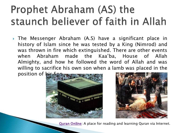 Prophet abraham (a.s) in the quran