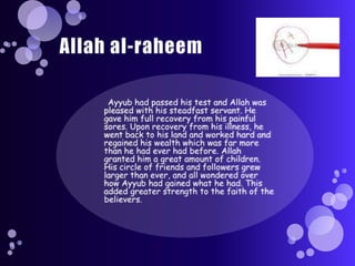 Prophet Ayub | PPTX