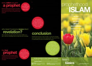 Prophethood in Islam (pamphlet )
