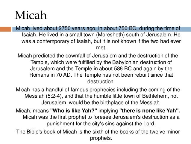 Prophetic Books of the Bible