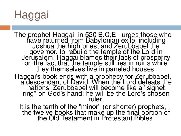 the prophetic books of the bible