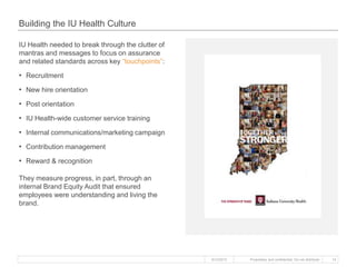 Proprietary and confidential. Do not distribute.
Building the IU Health Culture
14
IU Health needed to break through the c...
