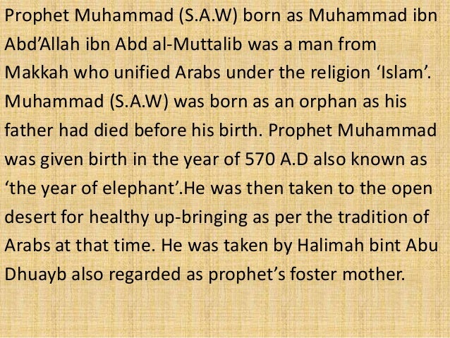 the life of muhammad 2 essay Essays and criticism on the koran - critical essays during his adult life, muhammad had made it a habit to retreat to a cave to meditate according to muslim believers, during one such session when muhammad was approximately 40 years old. the life of muhammad 2 essay Essays and criticism on the koran - critical essays during his adult life, muhammad had made it a habit to retreat to a cave to meditate according to muslim believers, during one such session when muhammad was approximately 40 years old.