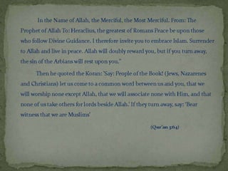 Prophet muhammad’s letter to heraclius