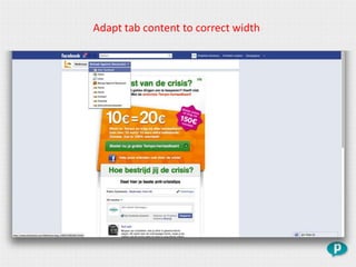 Adapt tab content to correct width
 