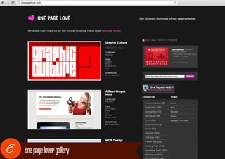 onepagelove.com




6     one page lover gallery
 