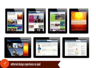 1   editorial design experience on ipad
 