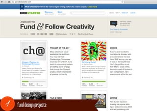 www.kickstarter.com




1     fund design projects
 