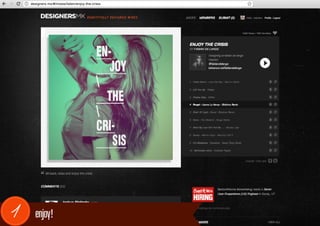 designers.mx/#/mixes/listen/enjoy-the-crisis




1     enjoy!
 