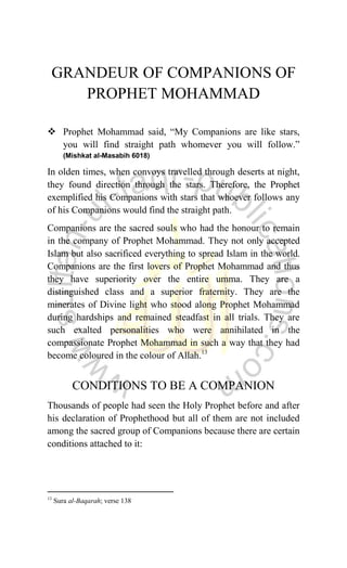 Prophet's People of The cloak and Companions - Guiding Light for Muslims