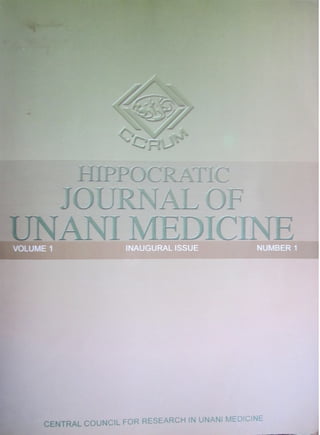 Prophylatic and curative treatment of zarabt ul-salaj (frostbite) by regimental therapies {hippocratic j of un med vol 1 no. 1)