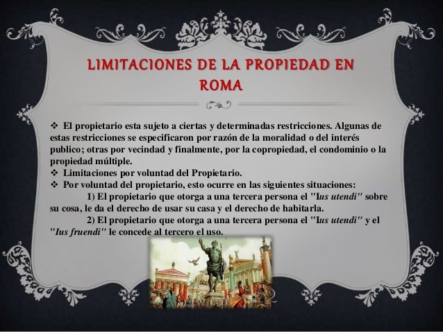 Propiedad en roma