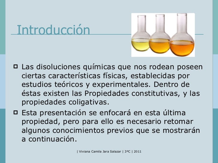 Propiedades coligativas de las disoluciones