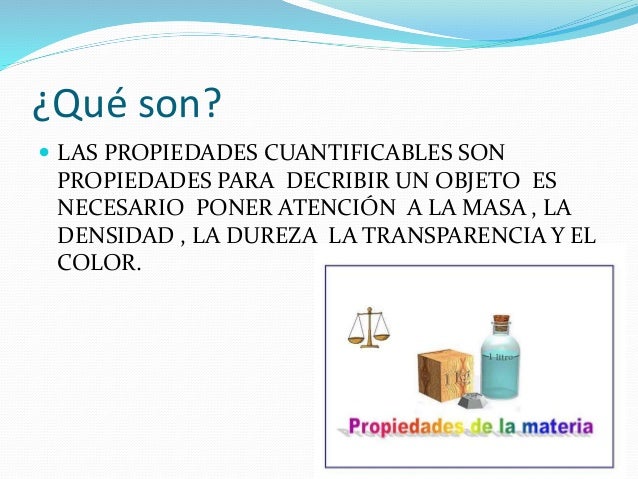 Qué Es Una Propiedad Cuantitativa