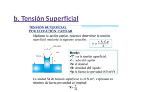 b. Tensión Superficial
 