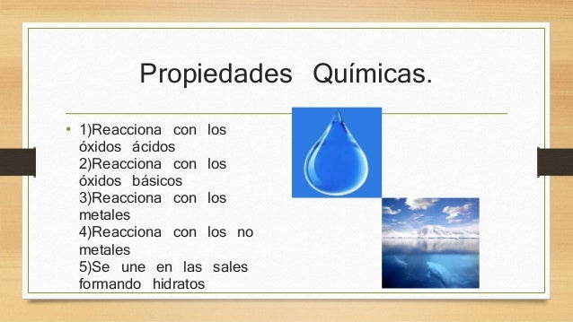 Propiedades del agua