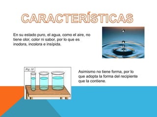 Propiedades del agua | PPTX