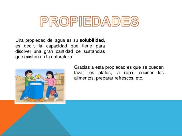 Propiedades del agua