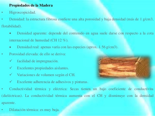 Propiedades de la madera