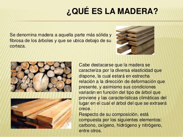 Propiedades de la madera