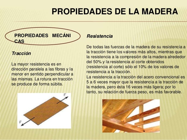 Propiedades de la madera