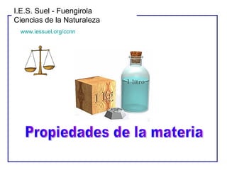 Propiedades de la materia