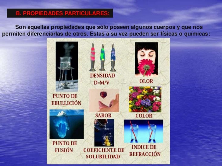 Propiedades de la materia