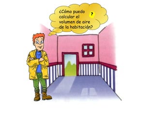 ¿Cómo puedo
calcular el
volumen de aire
de la habitación?
 