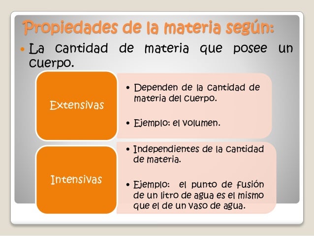 Propiedades de la materia