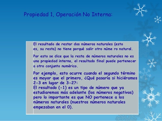 Propiedades de la Resta