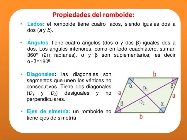 Cuantos Ejes De Simetria Tiene Un Romboide