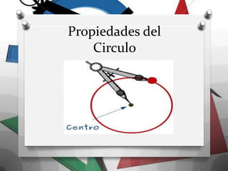 Propiedades del
Circulo
 